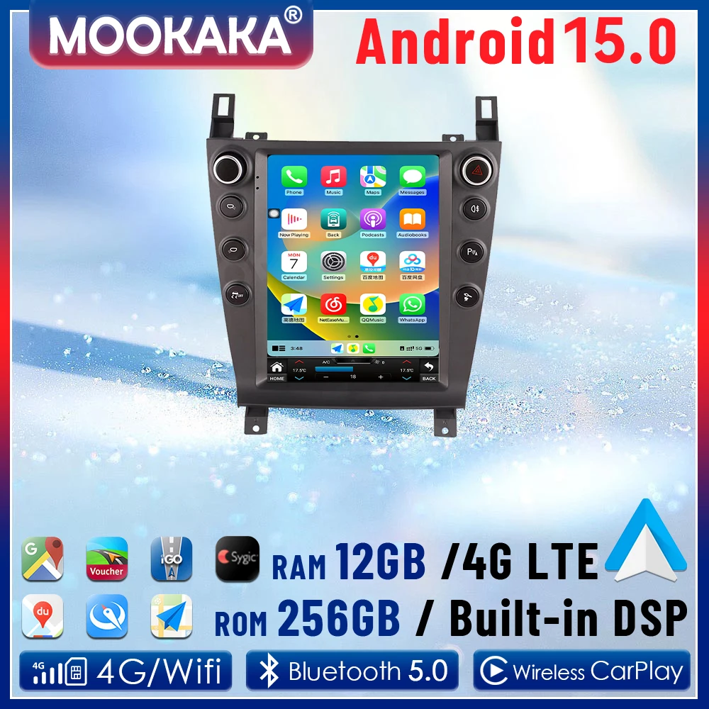 Android 15 Auto Stereo 12+256GB For Aston Martin 2005-2015 Carplay Car Radio Multimedia Player 10.4" GPS Navigation Headunit DSP
Android 15 Auto Stereo 12+256GB For Aston Martin 2005-2015 Carplay Car Radio Multimedia Player 10.4" GPS Navigation Headunit DSP