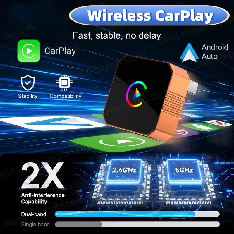 For Xiaomi Orange Carplay 2026 Wireless Car Adapter For Iphone/Android Fast Connection Zero Latency Hands-free Calling Carplay
For Xiaomi Orange Carplay 2026 Wireless Car Adapter For Iphone/Android Fast Connection Zero Latency Hands-free Calling Carplay