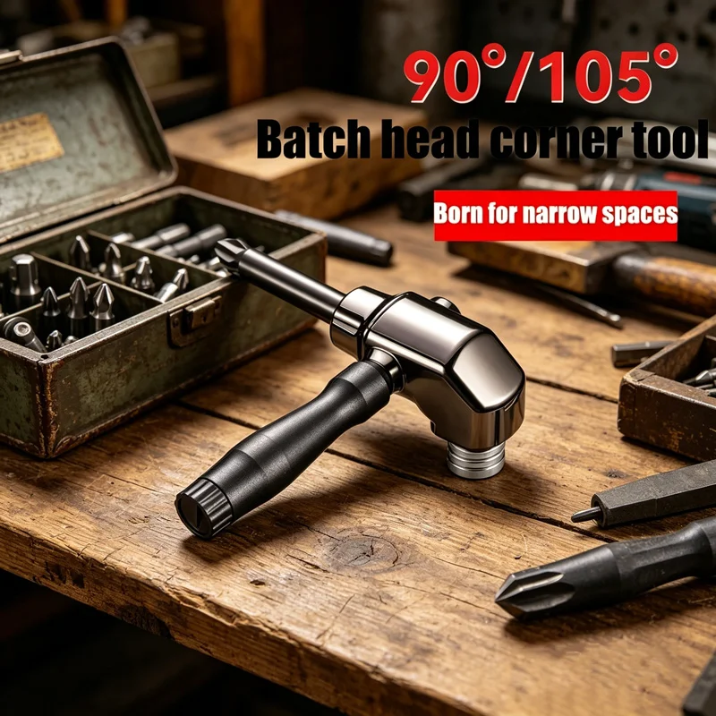 Right Angle Corner Driver 90 Degree Electric Drill Screwdriver Bit Adapter Universal Turning Tool for Furniture Assembly Repair
Right Angle Corner Driver 90 Degree Electric Drill Screwdriver Bit Adapter Universal Turning Tool for Furniture Assembly Repair