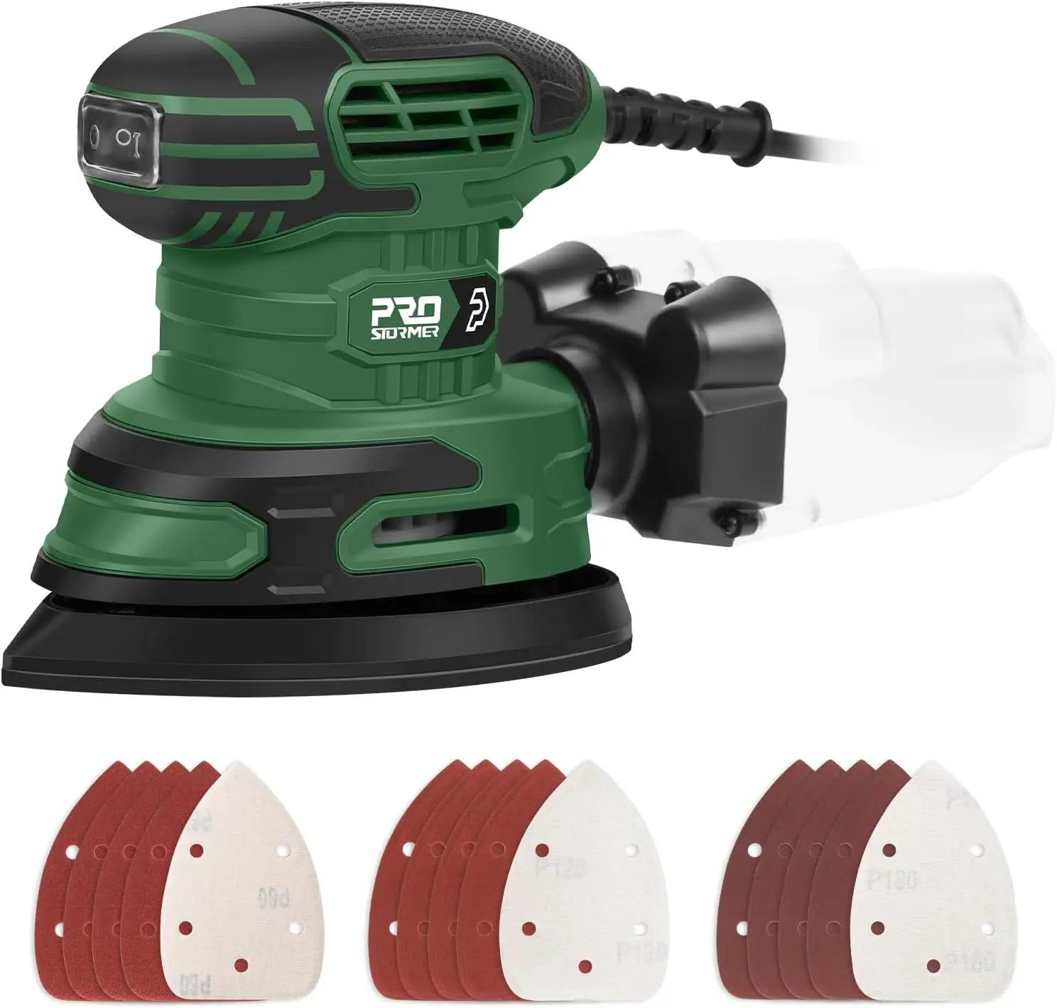 Mouse Sander with 13000RPM, 1.6A Electric Palm Sander with 15 Sandpapers and Dust Collection Box for Tight Spaces Woodworking
Mouse Sander with 13000RPM, 1.6A Electric Palm Sander with 15 Sandpapers and Dust Collection Box for Tight Spaces Woodworking
