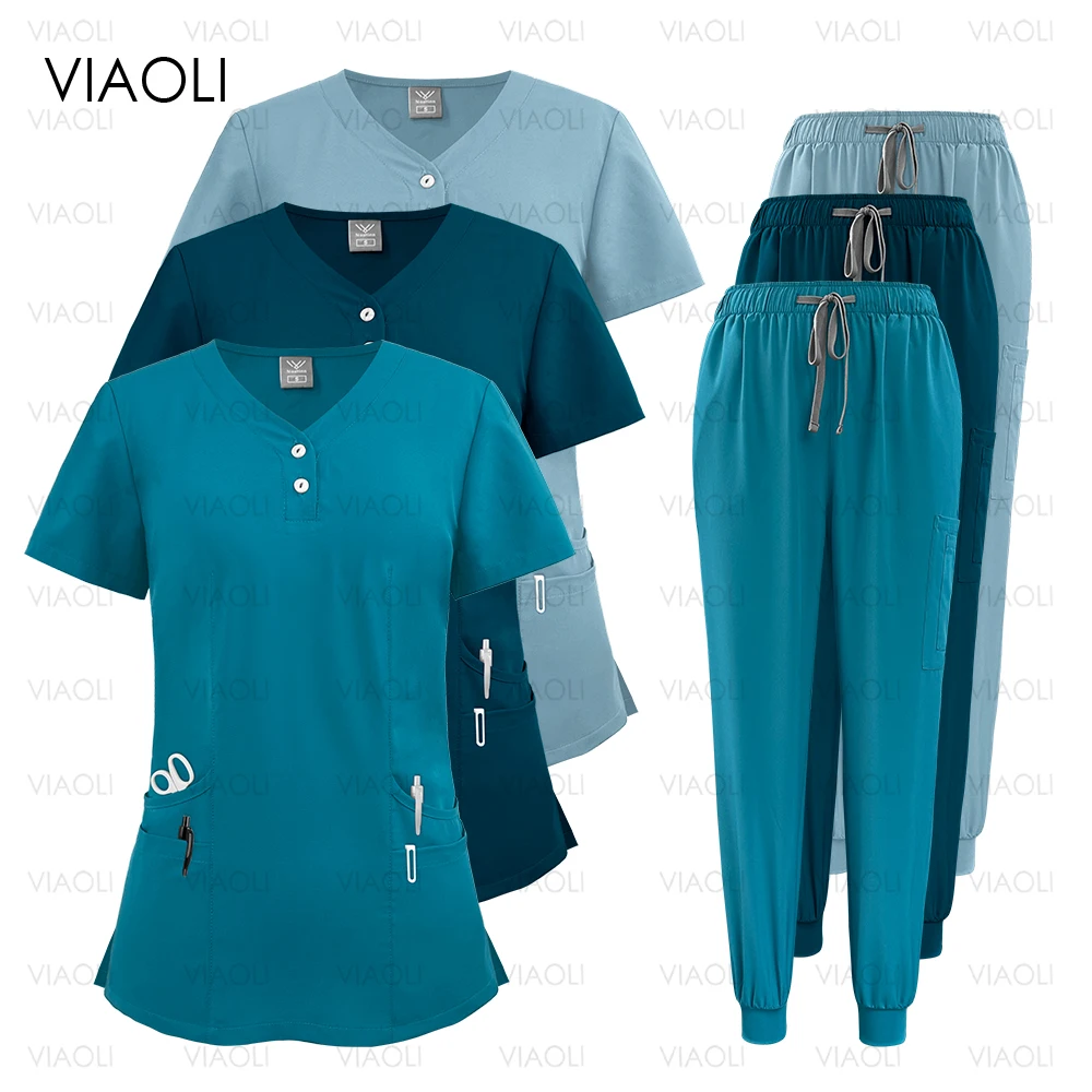 Wholesale Medical Scrub Suit Women Scrub Set Beauty Work Clothes Dental Nurse Uniform Surgery Top Pants Accessories Multilcolors
Wholesale Medical Scrub Suit Women Scrub Set Beauty Work Clothes Dental Nurse Uniform Surgery Top Pants Accessories Multilcolors
