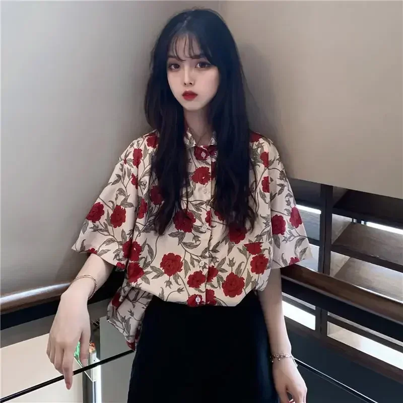 Chiffon Blouse Women 2021 Women's Summer Tunic Vintage Clothes Female Hawaiian Shirt with Short Sleeve Harajuku Top Women
Chiffon Blouse Women 2021 Women's Summer Tunic Vintage Clothes Female Hawaiian Shirt with Short Sleeve Harajuku Top Women