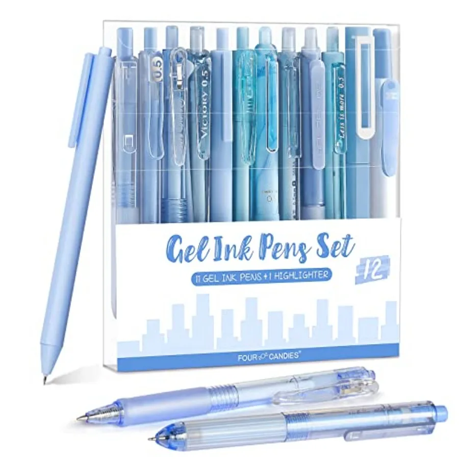 Ocean Series Gel Pens, Black and Blue Ink Journaling Pens with 0.5 mm Fine Point, Cute School Office Supplies Aesthetic Desk Ac
Ocean Series Gel Pens, Black and Blue Ink Journaling Pens with 0.5 mm Fine Point, Cute School Office Supplies Aesthetic Desk Ac