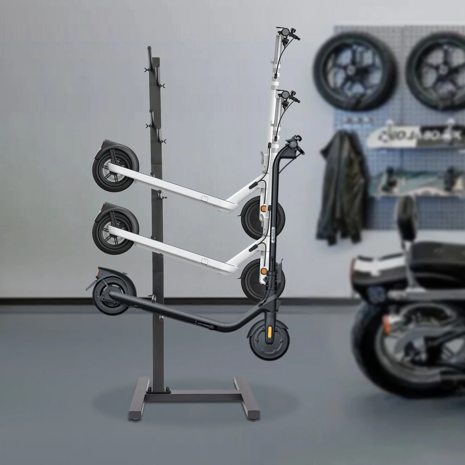 5-tier Display Stand Scooters Holder Scooter Storage Rack 40*52*151cm For Garages, Basements, Shops
5-tier Display Stand Scooters Holder Scooter Storage Rack 40*52*151cm For Garages, Basements, Shops