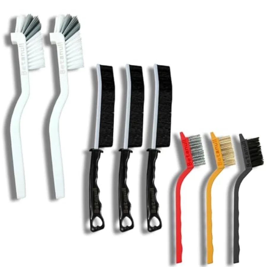 Crevice Cleaning Brush Set, Multi-Purpose Hard Bristle Brushes for Deep Cleaning Kitchen, Bathroom, Grout, Sink, Cup, Teapot, B
Crevice Cleaning Brush Set, Multi-Purpose Hard Bristle Brushes for Deep Cleaning Kitchen, Bathroom, Grout, Sink, Cup, Teapot, B