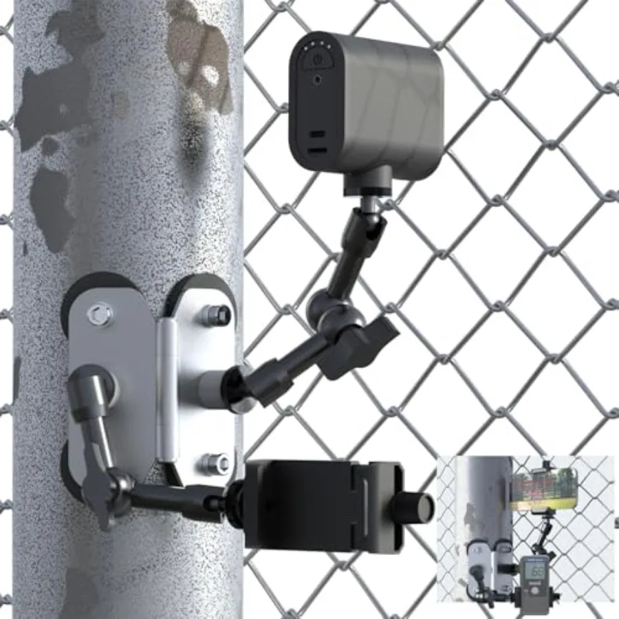 Magnetic Fence Mount - Post Mount for Mevo Start, GoPro, iPhone and Action Cameras, Two 1/4" Points Camera Magnet Holder for Ga
Magnetic Fence Mount - Post Mount for Mevo Start, GoPro, iPhone and Action Cameras, Two 1/4" Points Camera Magnet Holder for Ga