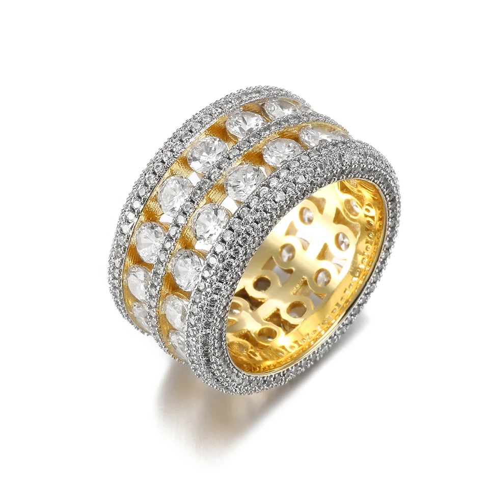 VANAXIN Iced Out Mens Rings High Quality Cubic Zirconia 14k Gold Plated Wide Band Hip Hop Bling Jewelry Party Gift
VANAXIN Iced Out Mens Rings High Quality Cubic Zirconia 14k Gold Plated Wide Band Hip Hop Bling Jewelry Party Gift