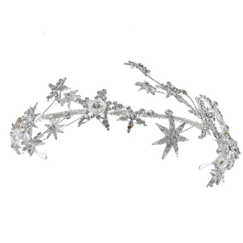 Creative Rhinestone Star Bride Crown Wedding Photography Accessories Silver Elegant Headpiece Bridal Jewelry Special Celebration
Creative Rhinestone Star Bride Crown Wedding Photography Accessories Silver Elegant Headpiece Bridal Jewelry Special Celebration