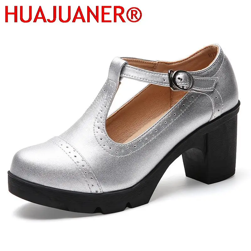2025 Women Pumps Silvery High heels Lady Genuine Leather Thick with Spring Summer Round Toe Single Shoes Female High Heels 34-43
2025 Women Pumps Silvery High heels Lady Genuine Leather Thick with Spring Summer Round Toe Single Shoes Female High Heels 34-43