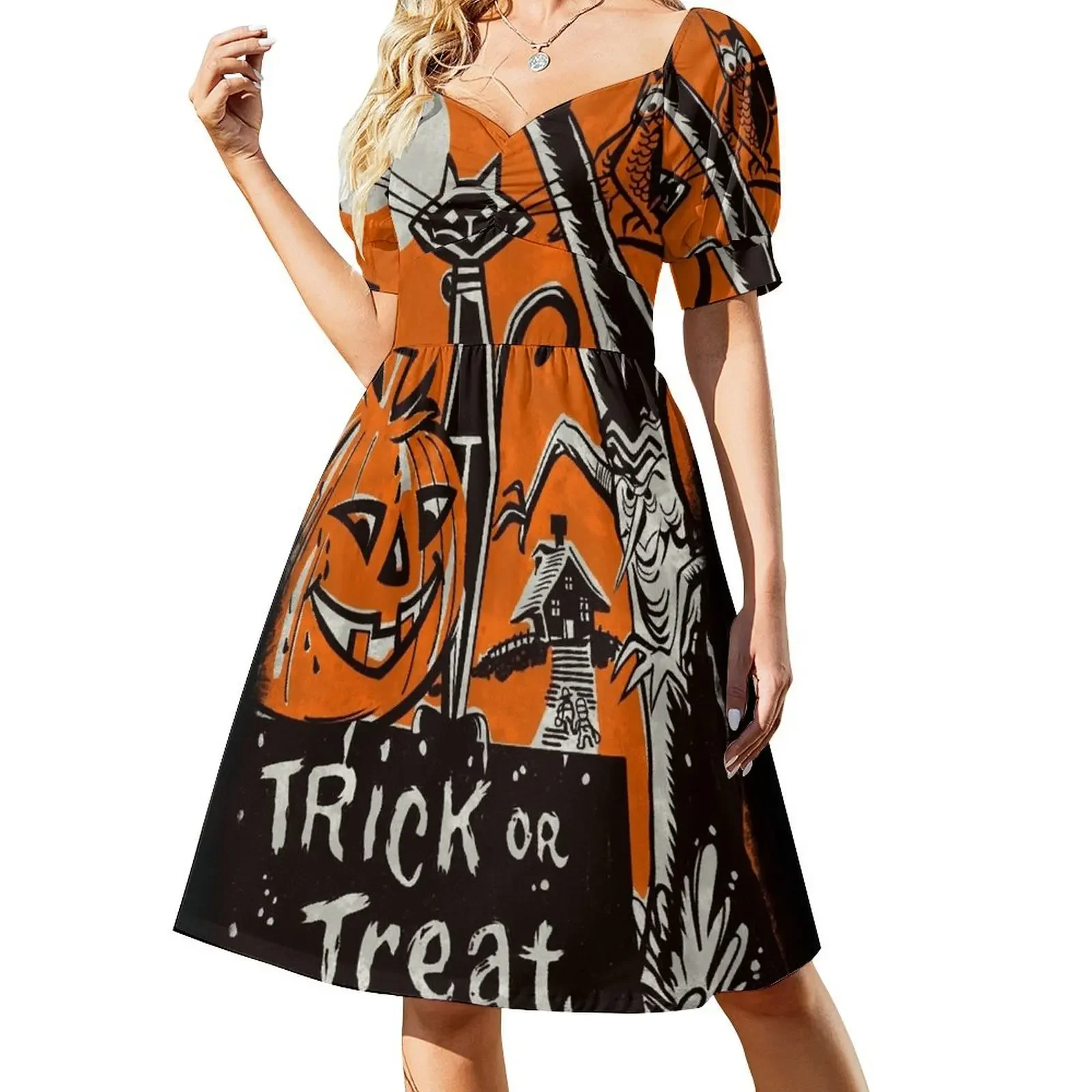 Spooky Trick’r’Treat Short-Sleeved Dress evening dress woman elegant evening dresses for women 2025
Spooky Trick’r’Treat Short-Sleeved Dress evening dress woman elegant evening dresses for women 2025