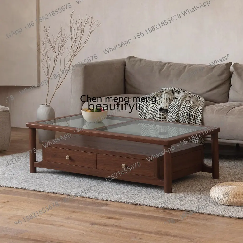E153 Solid Wood Marble Square Tea Table Living Room New Chinese Style Black Walnut Artistic Homestay Simple
E153 Solid Wood Marble Square Tea Table Living Room New Chinese Style Black Walnut Artistic Homestay Simple