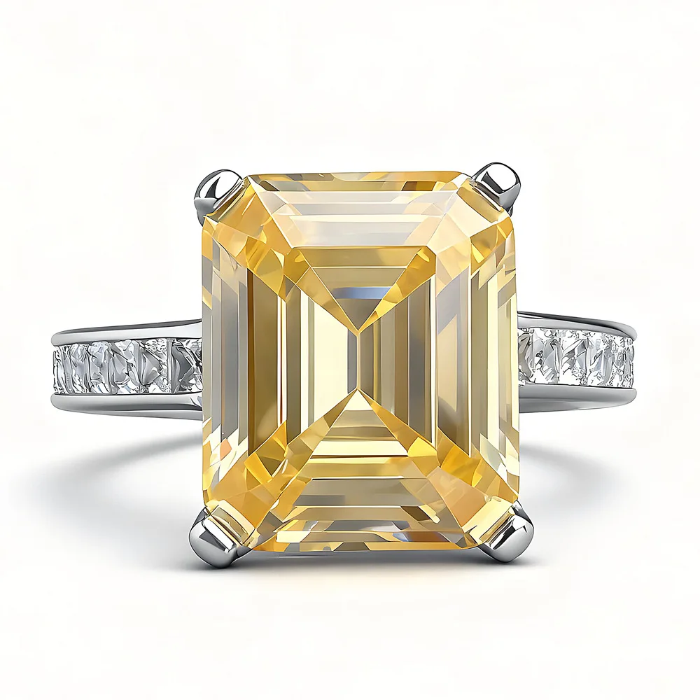 New S925 Silver High Carbon Diamond Ring 10x12mm Premium Design Sunshine Yellow Diamond Ring
New S925 Silver High Carbon Diamond Ring 10x12mm Premium Design Sunshine Yellow Diamond Ring