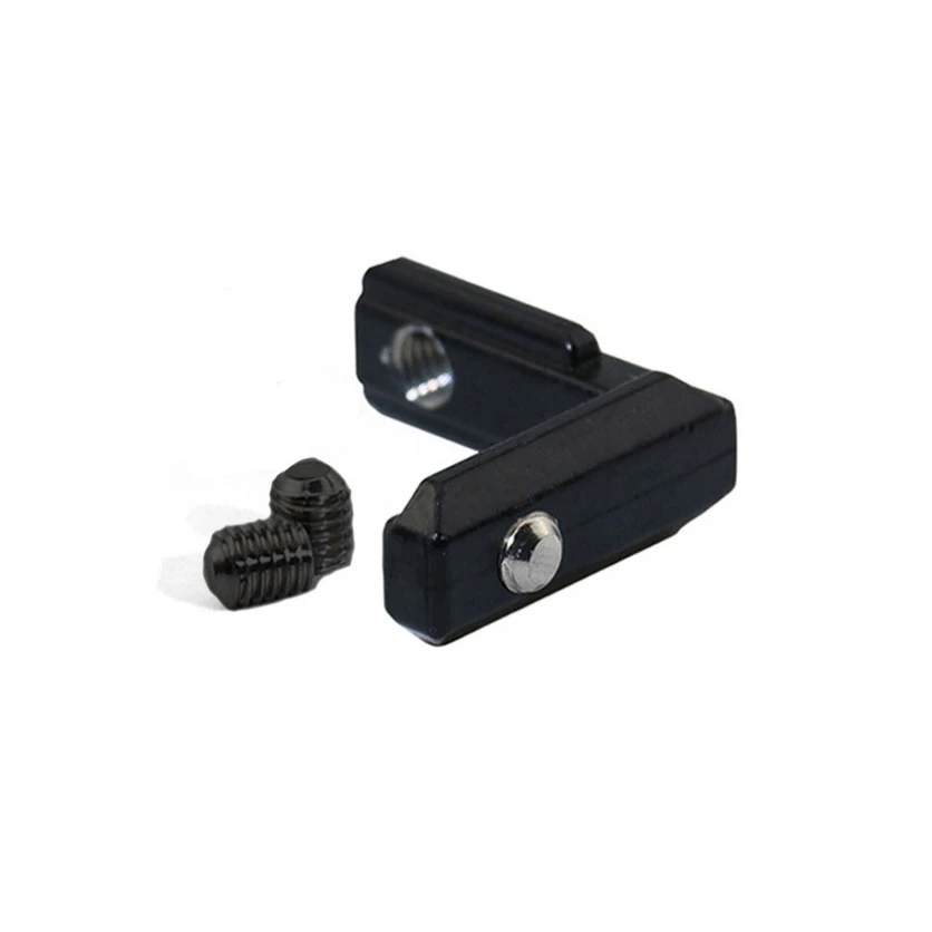 2020 Series Black T Slot L Shape Corner Bracket for 2020 Series 6mm Slot Aluminum Extrusion Profile Accessories with Screws
2020 Series Black T Slot L Shape Corner Bracket for 2020 Series 6mm Slot Aluminum Extrusion Profile Accessories with Screws