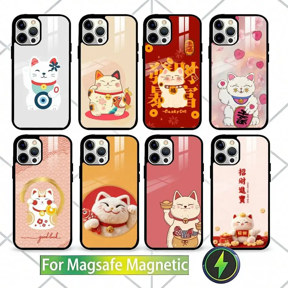 Cute Lucky Maneki Neko Cat Phone Case For iPhone17,16,15,14,13 Plus,Pro Max Magnetic For Magsafe Wireless Charging
Cute Lucky Maneki Neko Cat Phone Case For iPhone17,16,15,14,13 Plus,Pro Max Magnetic For Magsafe Wireless Charging