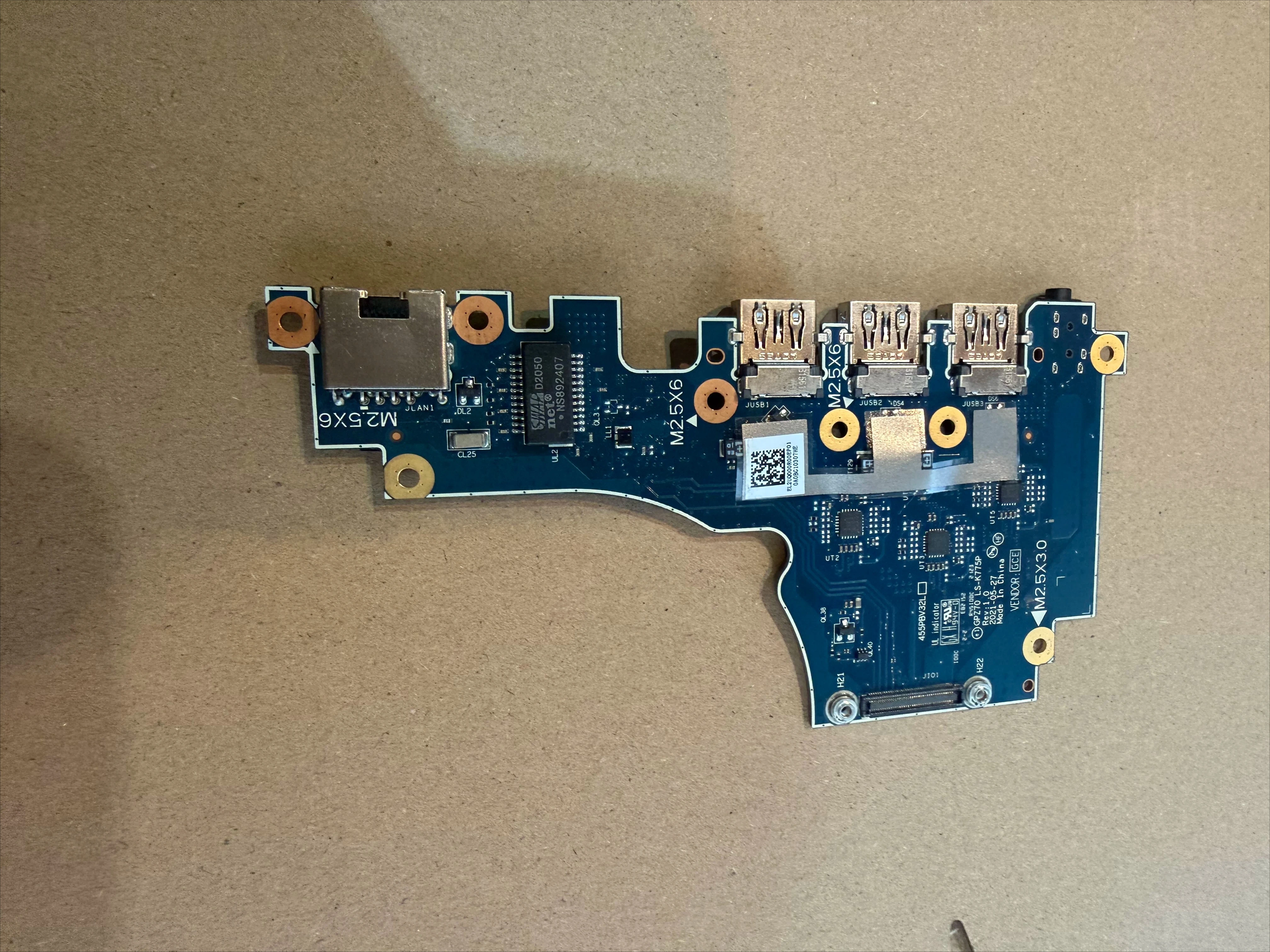 For HP Zbook Fury 17 G7 G8USB audio board, network port board LS-K775P
For HP Zbook Fury 17 G7 G8USB audio board, network port board LS-K775P