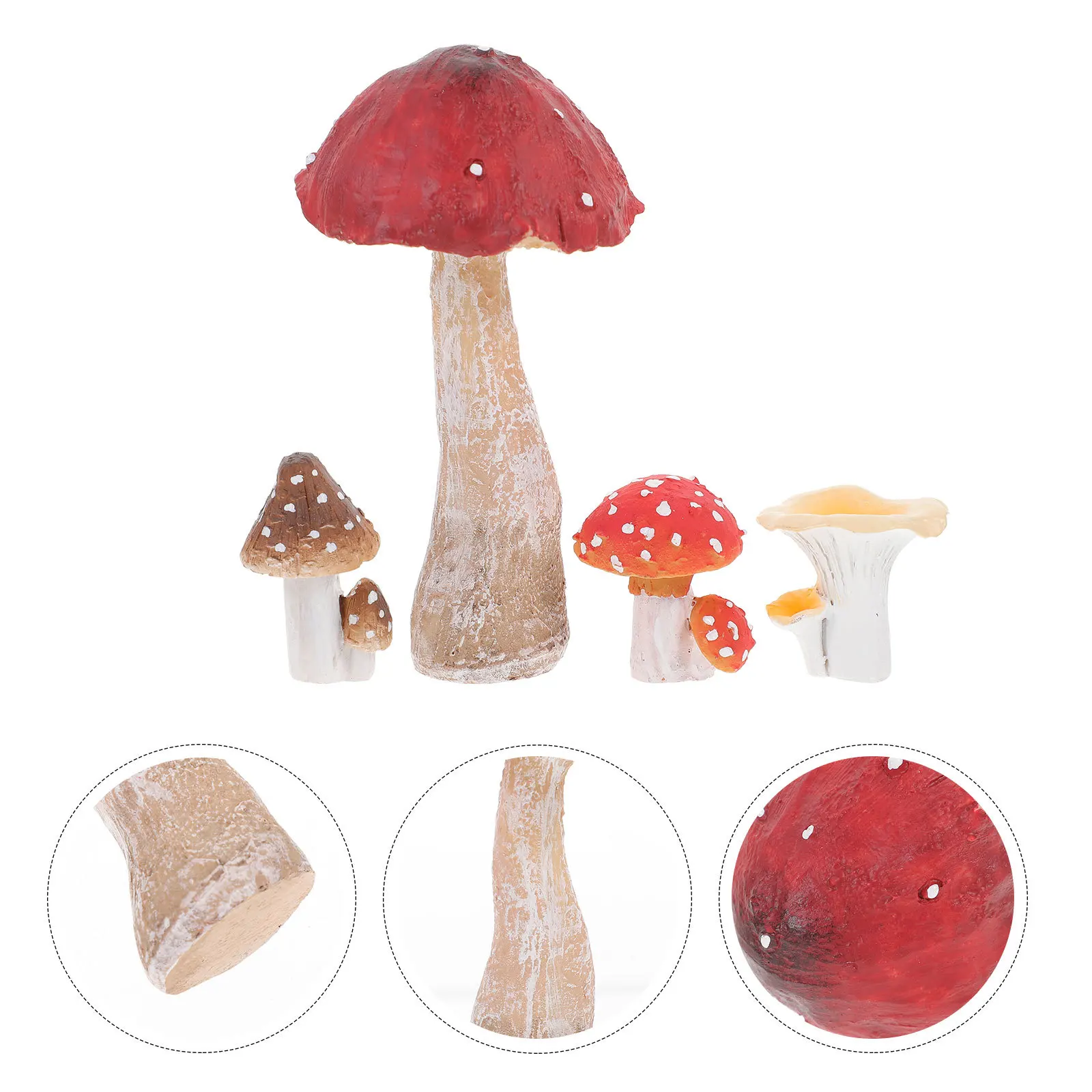 4pcs Resin Miniature Mushroom Statue Garden Decoration For Fairy Micro Landscape Indoor Outdoor Tabletop Decor Small Figurines
4pcs Resin Miniature Mushroom Statue Garden Decoration For Fairy Micro Landscape Indoor Outdoor Tabletop Decor Small Figurines