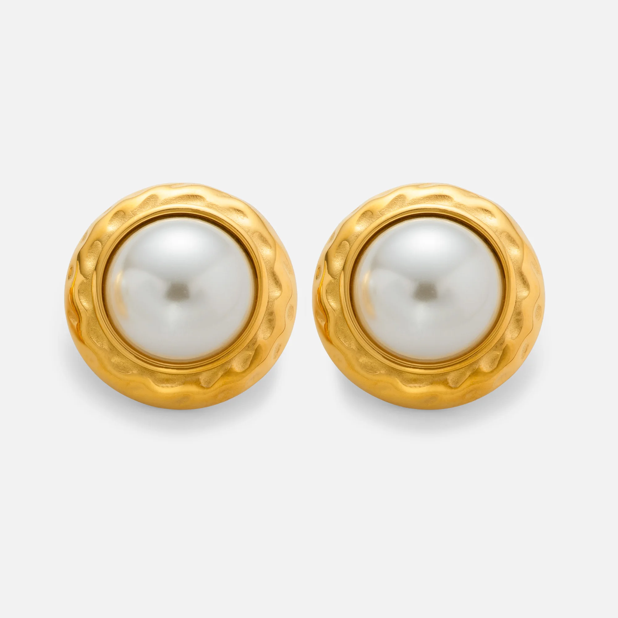 DASEIN New Boho Shine Edgy Round Pearl Earrings 2025 INS Trendy 18k Gold Plated Hypoallergenic Stainless Steel Jewelry for Women
DASEIN New Boho Shine Edgy Round Pearl Earrings 2025 INS Trendy 18k Gold Plated Hypoallergenic Stainless Steel Jewelry for Women
