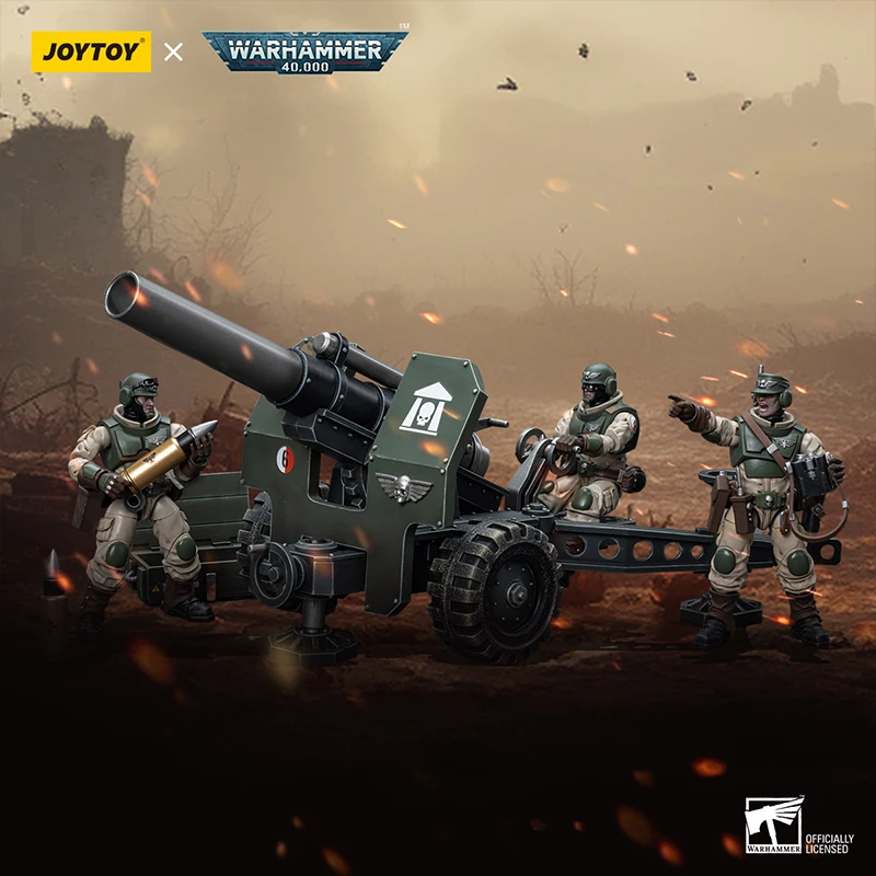 JOYTOY Warhammer 40k 1/18 Action Figure Astra Militarum Ordnance Team with Bombast Field Gun Model Collect Decor Toys Xmas Gifts
JOYTOY Warhammer 40k 1/18 Action Figure Astra Militarum Ordnance Team with Bombast Field Gun Model Collect Decor Toys Xmas Gifts