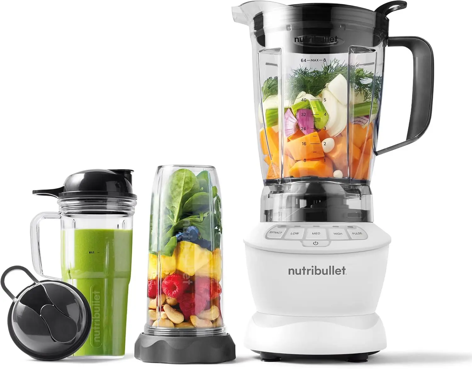 1200W Full-Size Blender Combo, Matte White
1200W Full-Size Blender Combo, Matte White
