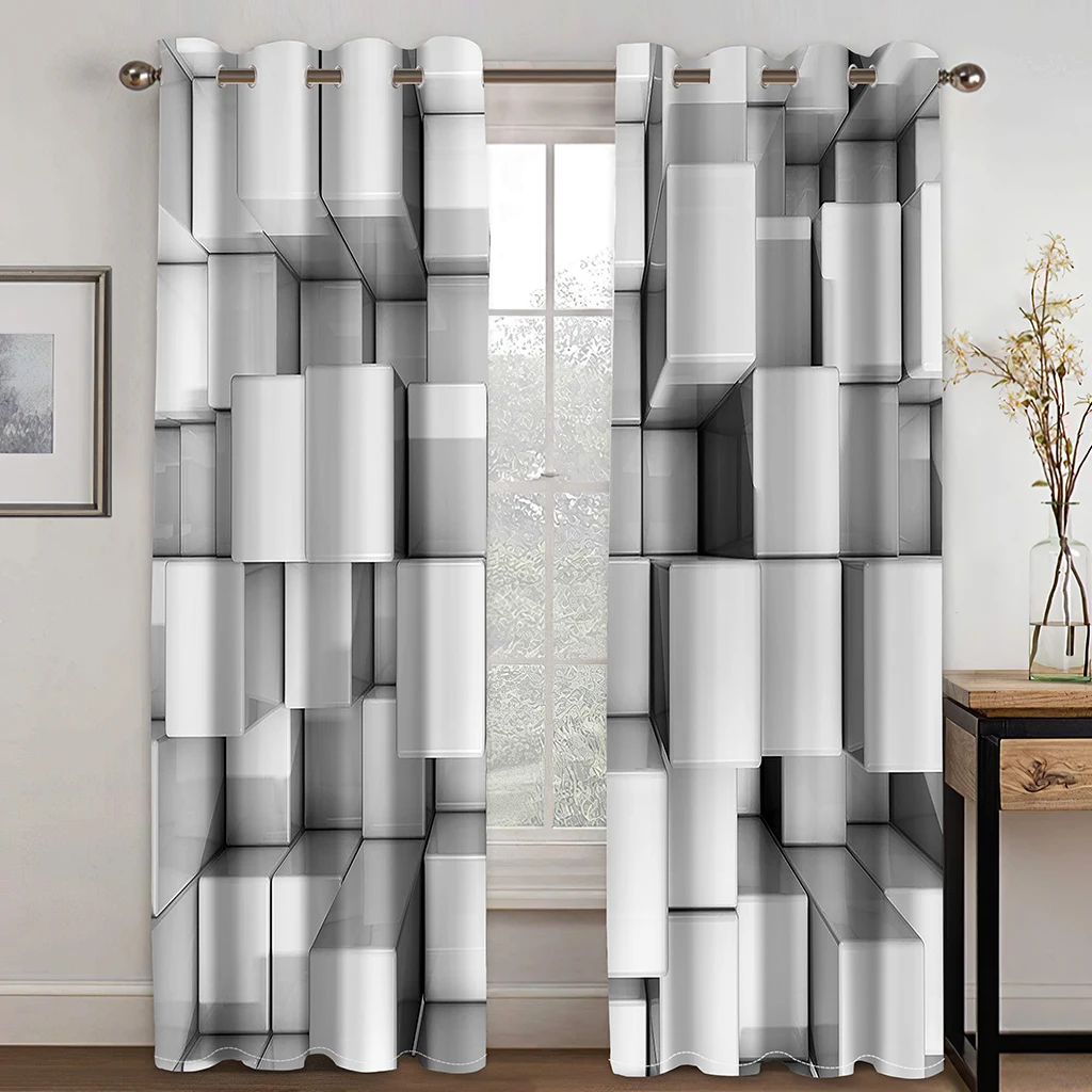 Modern Style Abstract Geometric 3D Printed Curtains for Bedroom Living Room Kitchen Blinds Window Floor-to-ceiling cortina 2pcs
Modern Style Abstract Geometric 3D Printed Curtains for Bedroom Living Room Kitchen Blinds Window Floor-to-ceiling cortina 2pcs