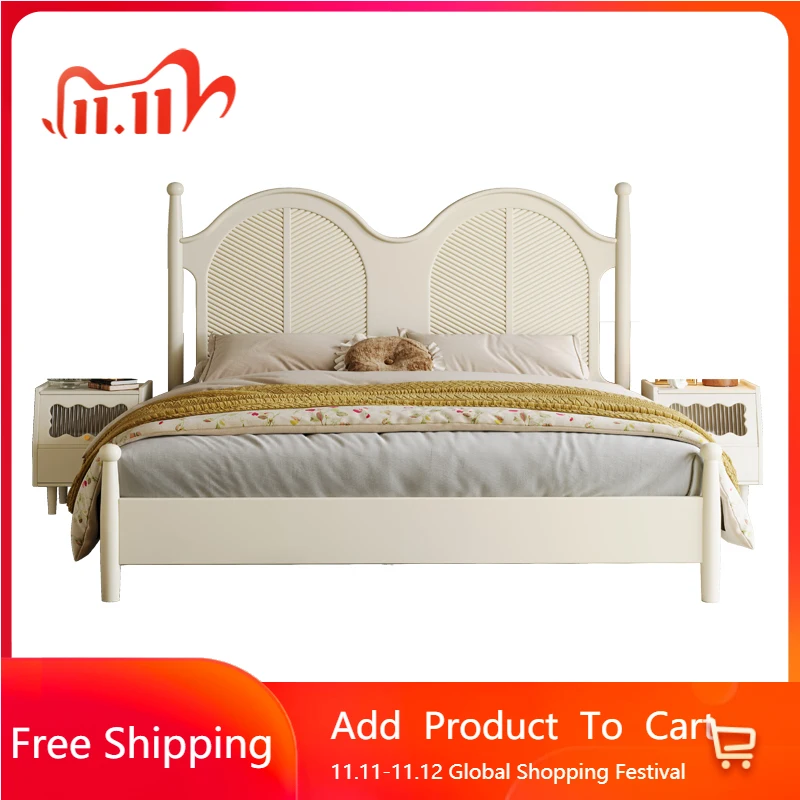 French Light Luxury Double Bed Frame Organizer Nordic High Quality Bed Solid Wood Relax Reading Cama Casal Theater Furniture
French Light Luxury Double Bed Frame Organizer Nordic High Quality Bed Solid Wood Relax Reading Cama Casal Theater Furniture