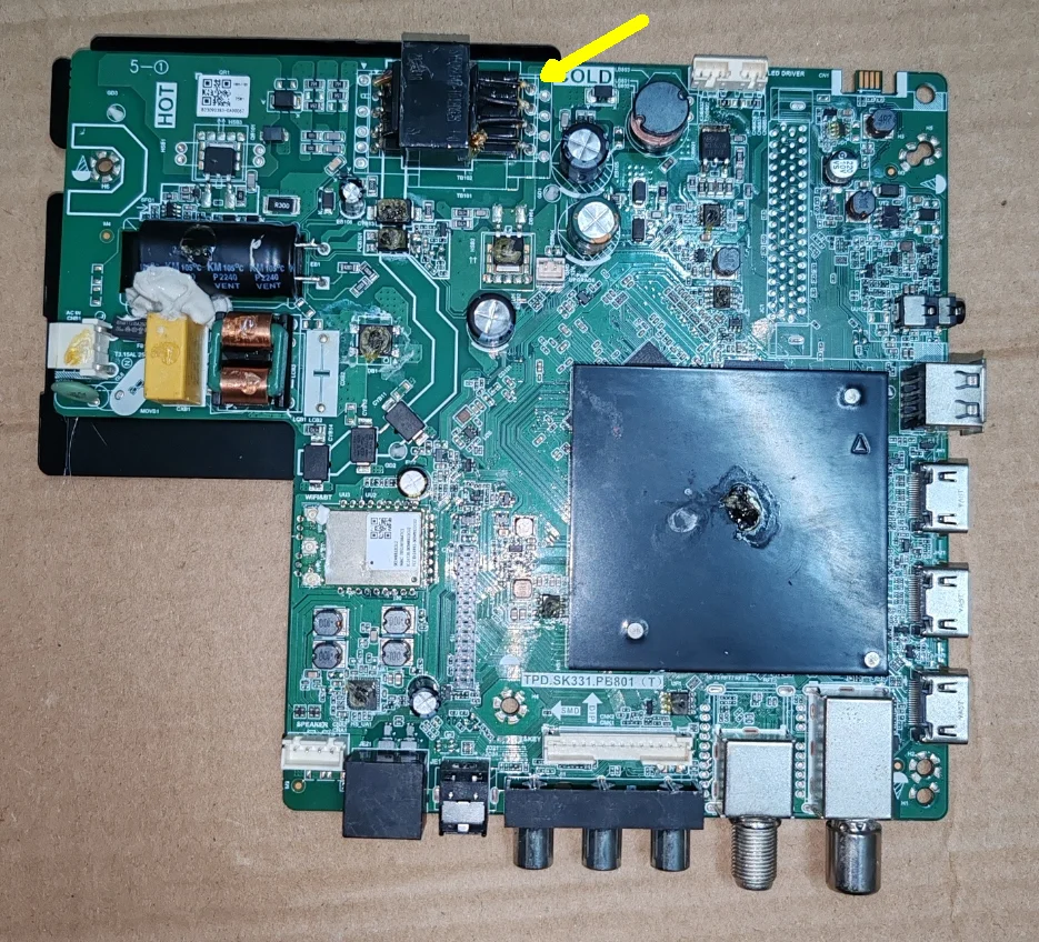 TPD.SK331.PB801(T) Smart network WiFi TV motherboard, physical photo, tested for 75w 1.5G+8G
TPD.SK331.PB801(T) Smart network WiFi TV motherboard, physical photo, tested for 75w 1.5G+8G