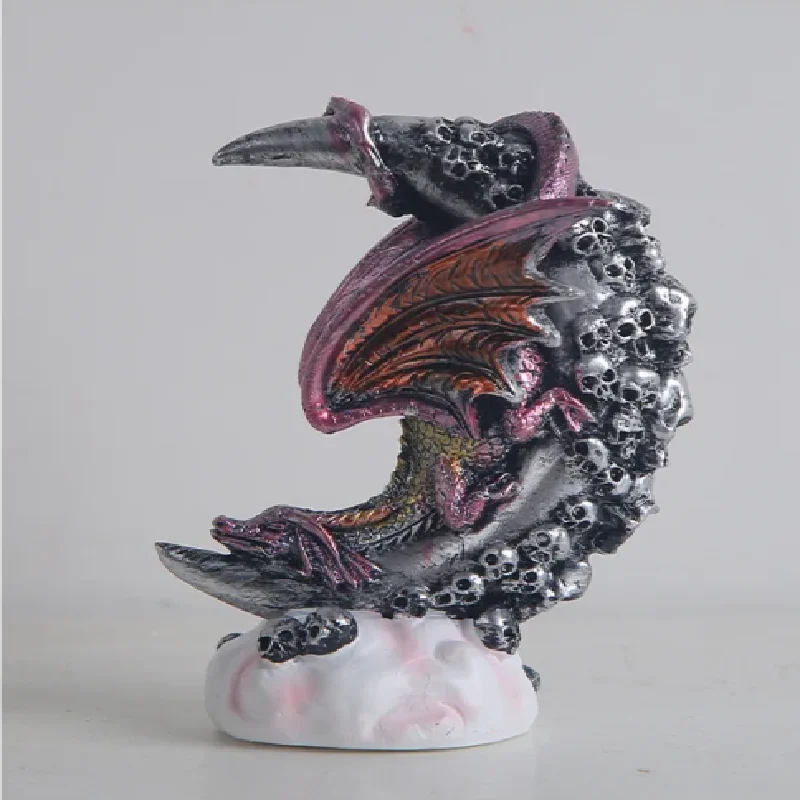 Halloween Resin Skull Dragon Statue Moonlight Fantasy Figurine Garden Decor Collectible Horror Themed Home Decoration Gift
Halloween Resin Skull Dragon Statue Moonlight Fantasy Figurine Garden Decor Collectible Horror Themed Home Decoration Gift