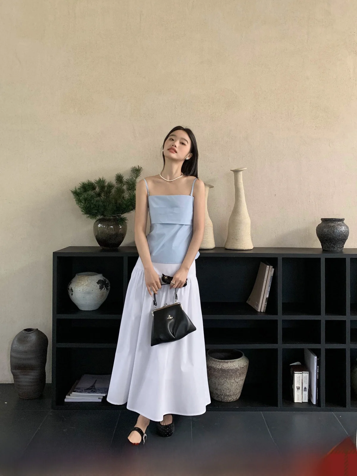 oulder Baring Decorative Top Women's Summer Vaion Sle ort Crop Tank Vest Small irt by Lu Jixi Korean Casual Fit
oulder Baring Decorative Top Women's Summer Vaion Sle ort Crop Tank Vest Small irt by Lu Jixi Korean Casual Fit