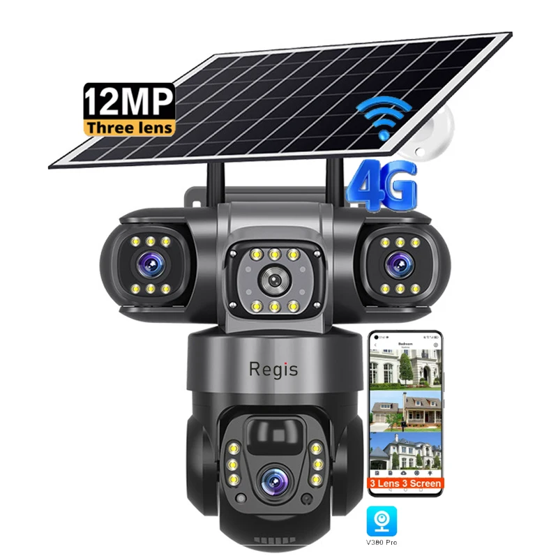 3 Lens 4G IPCamera HD 12MP 6K Outdoor CCTV Waterproof Night Vision Two-Way Ptz Mobile Tracking V380 PRO Solar Cloud Camera
3 Lens 4G IPCamera HD 12MP 6K Outdoor CCTV Waterproof Night Vision Two-Way Ptz Mobile Tracking V380 PRO Solar Cloud Camera
