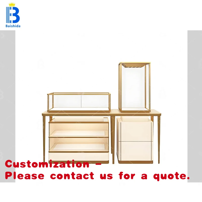 custom.Luxury Gold Shop Furniture Design MDF Jewelry Display Custom Jewellery Display Unit
custom.Luxury Gold Shop Furniture Design MDF Jewelry Display Custom Jewellery Display Unit