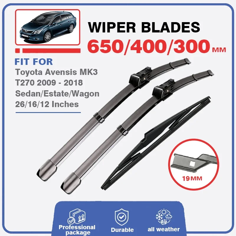 Wiper Blades For Toyota Avensis T27 MK3 2009 - 2018 Front Rear Wiper Car Windshield Windows Cutter Windscreen Brushes Hatchback
Wiper Blades For Toyota Avensis T27 MK3 2009 - 2018 Front Rear Wiper Car Windshield Windows Cutter Windscreen Brushes Hatchback