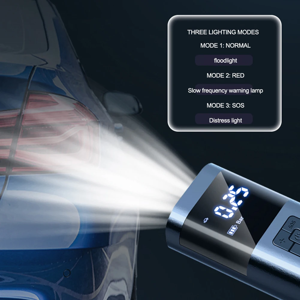 Electric Air Pump Portable Air Compressor Inflatable Pump Wireless Automatic Tire Inflatable Pump Large Capacity Battery for Car
Electric Air Pump Portable Air Compressor Inflatable Pump Wireless Automatic Tire Inflatable Pump Large Capacity Battery for Car