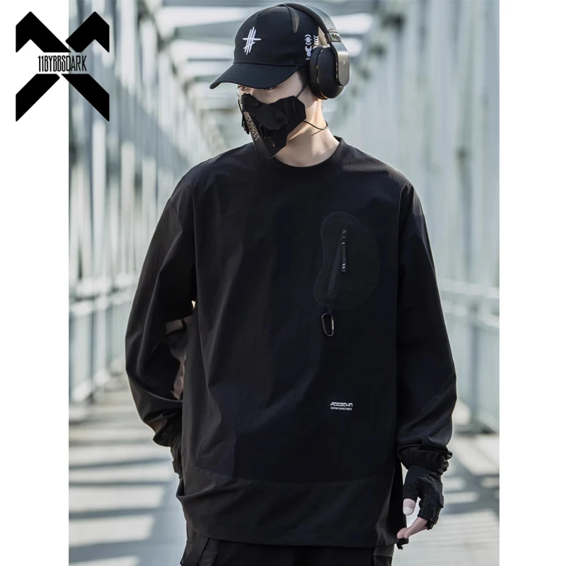 2025 Spring Tactical Long Sleeved T-shirt Mens Pocket Patchwork Hip Hop Streetwear Harajuku Loose Sweat Shirt T Shirt Tops
2025 Spring Tactical Long Sleeved T-shirt Mens Pocket Patchwork Hip Hop Streetwear Harajuku Loose Sweat Shirt T Shirt Tops