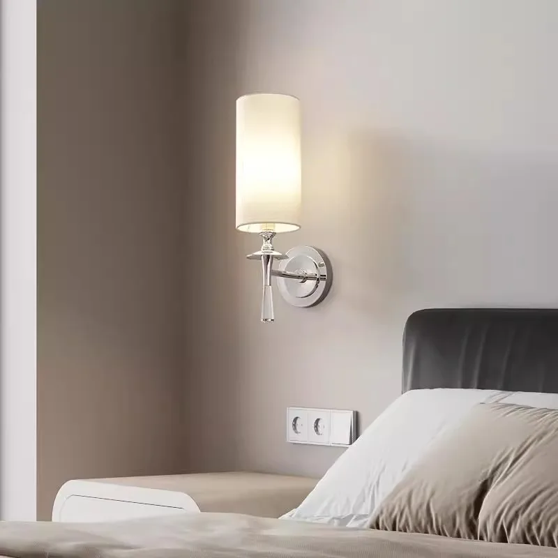 American Minimalist Crystal Fabric Wall Lamp Italian Light Luxury Living Room Background Wall Bedroom Bedside Lamp Corridor Lamp
American Minimalist Crystal Fabric Wall Lamp Italian Light Luxury Living Room Background Wall Bedroom Bedside Lamp Corridor Lamp