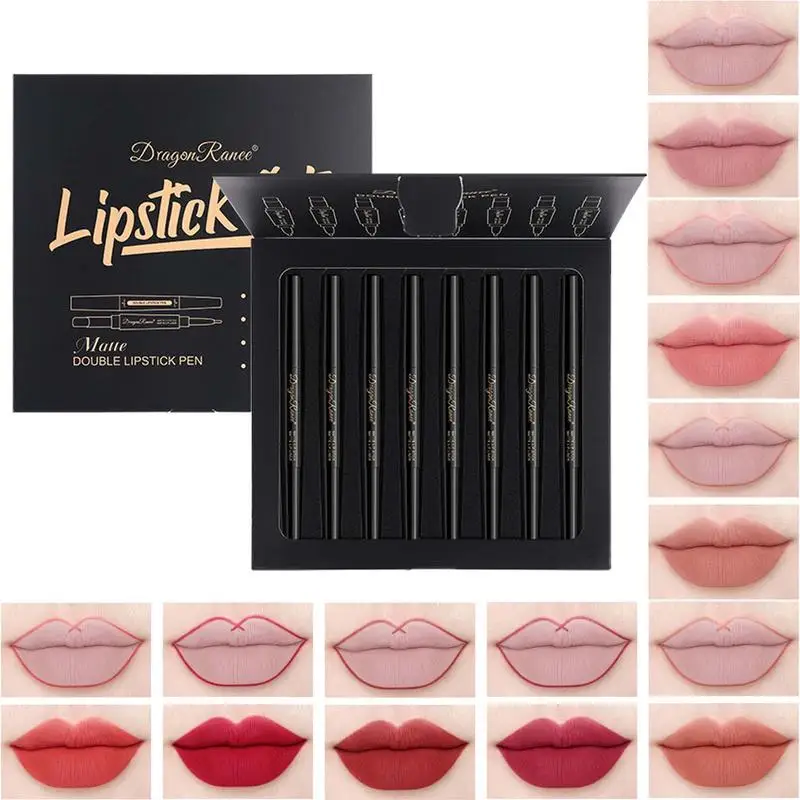 Lip Liner And Lipstick Set 8 Color/set Matte Lipstick Velvet Nude Lipstick Red Gloss Waterproof Lipstick Long Lasting Cosmetics
Lip Liner And Lipstick Set 8 Color/set Matte Lipstick Velvet Nude Lipstick Red Gloss Waterproof Lipstick Long Lasting Cosmetics