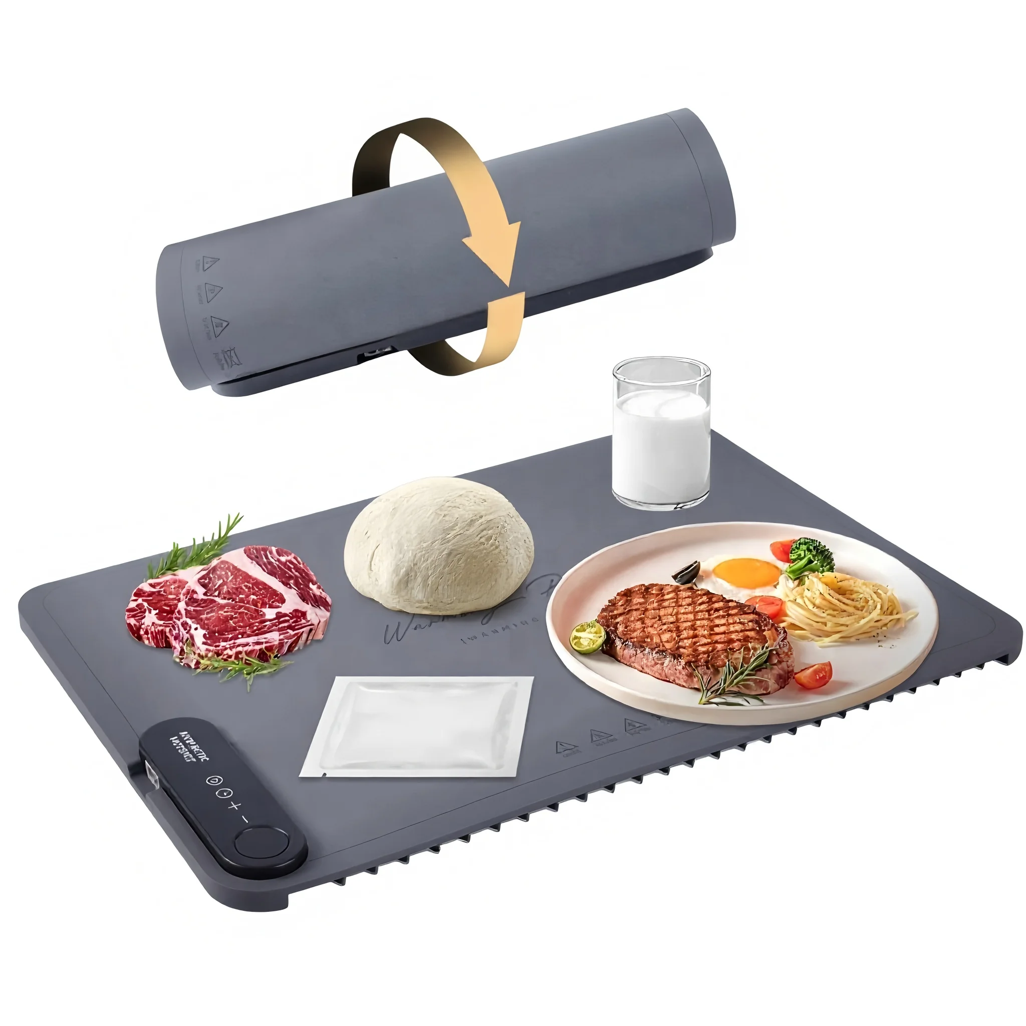 Food Warming Mat 24x16inch Surface Heating Portable Electric Silicone Defrosting Tray Keep Food Warm for Party Buffet Daily Use
Food Warming Mat 24x16inch Surface Heating Portable Electric Silicone Defrosting Tray Keep Food Warm for Party Buffet Daily Use