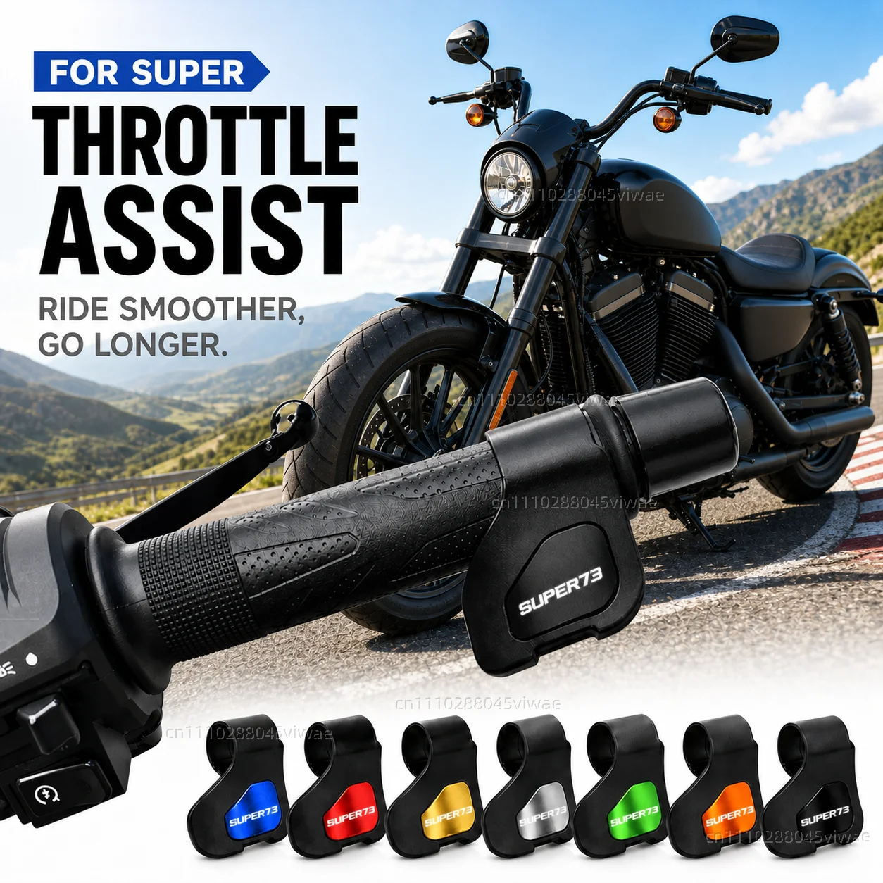 For Super 73-S1 73-S2 73-Z1 73-ZX 73-RX Motorcycle Throttle Assistant Clip Labor Saver Acceleration Labor-saving Auxiliary Grip
For Super 73-S1 73-S2 73-Z1 73-ZX 73-RX Motorcycle Throttle Assistant Clip Labor Saver Acceleration Labor-saving Auxiliary Grip
