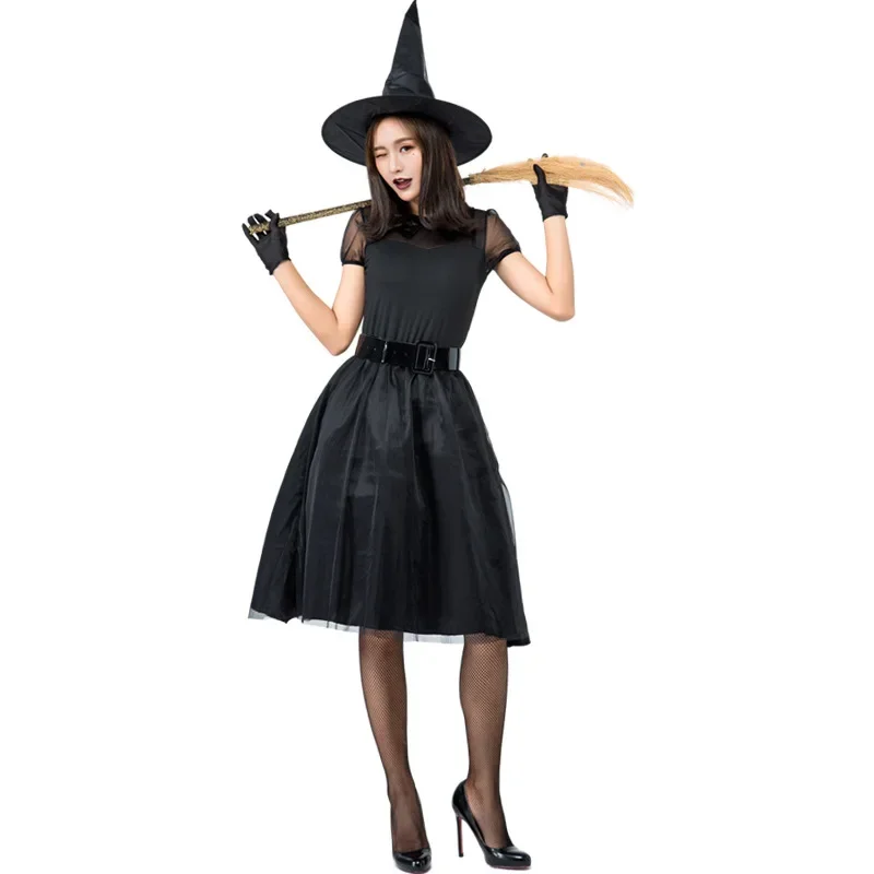 Women's Adult New Black Witch Cosplay Costume Halloween Theme Fashionable Women's Adult Costume for Party And Gaming Conventions
Women's Adult New Black Witch Cosplay Costume Halloween Theme Fashionable Women's Adult Costume for Party And Gaming Conventions