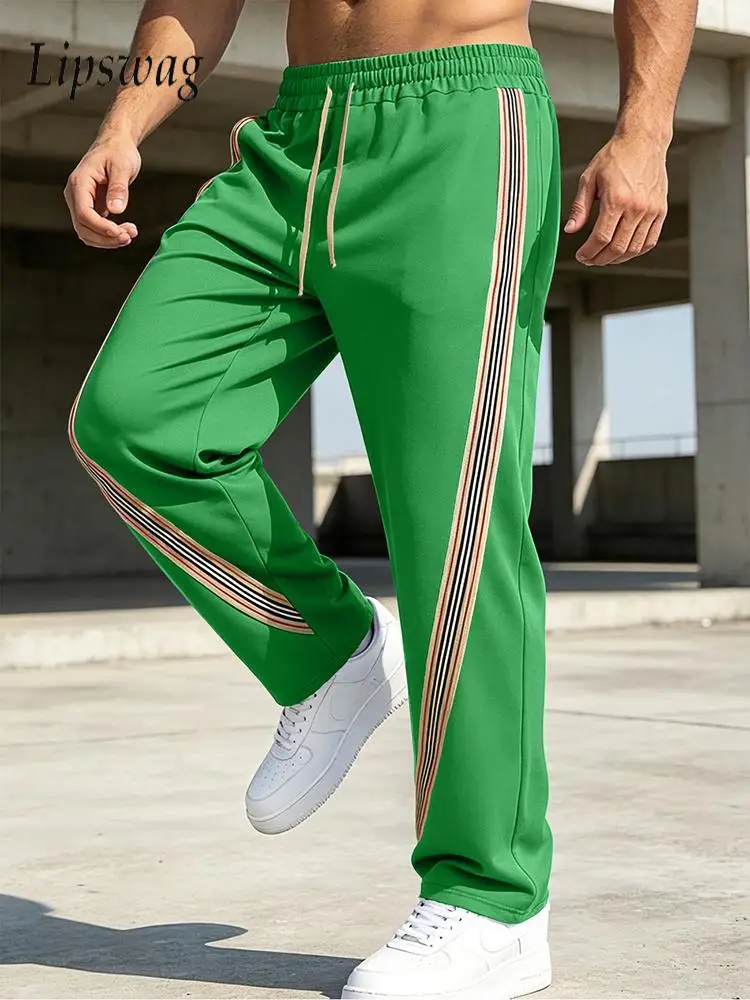 Vintage Striped Patchwork Loose Trousers Mens 2026 Spring Summer Sports Sweatpants Men Outdoor Casual Drawstring Straight Pants
Vintage Striped Patchwork Loose Trousers Mens 2026 Spring Summer Sports Sweatpants Men Outdoor Casual Drawstring Straight Pants