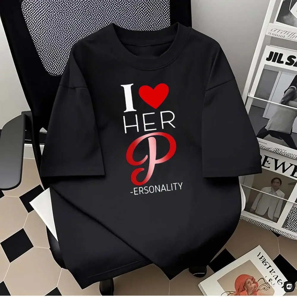 Рубашка I Love Her P Love His D, забавная пара, одинаковые подарки, рубашка на день Святого Валентина, женская одежда, винтажные топы с графикой Ropa De Mujer
Рубашка I Love Her P Love His D, забавная пара, одинаковые подарки, рубашка на день Святого Валентина, женская одежда, винтажные топы с графикой Ropa De Mujer