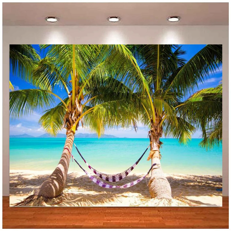 Summer Beach Photography Backdrop Palm Trees Decoration Holidays Christmas Picture Blue Sky Hawaii Background
Summer Beach Photography Backdrop Palm Trees Decoration Holidays Christmas Picture Blue Sky Hawaii Background