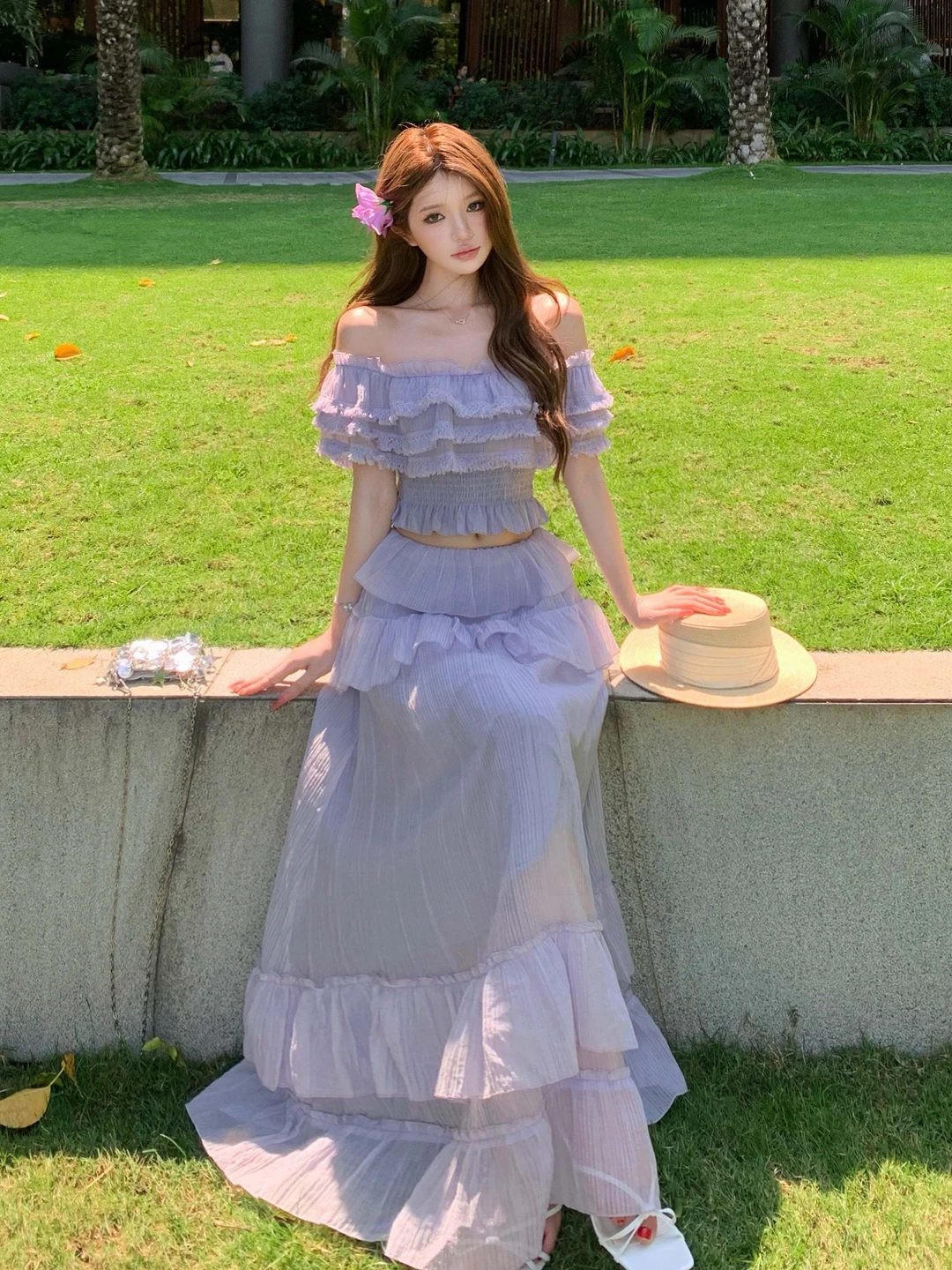 Unique Beautiful One Shoulder Top Half Skirt Two Piece Set Complete OOTD Summer 2026 Fashion Women's Comfortable Warm Midweight
Unique Beautiful One Shoulder Top Half Skirt Two Piece Set Complete OOTD Summer 2026 Fashion Women's Comfortable Warm Midweight