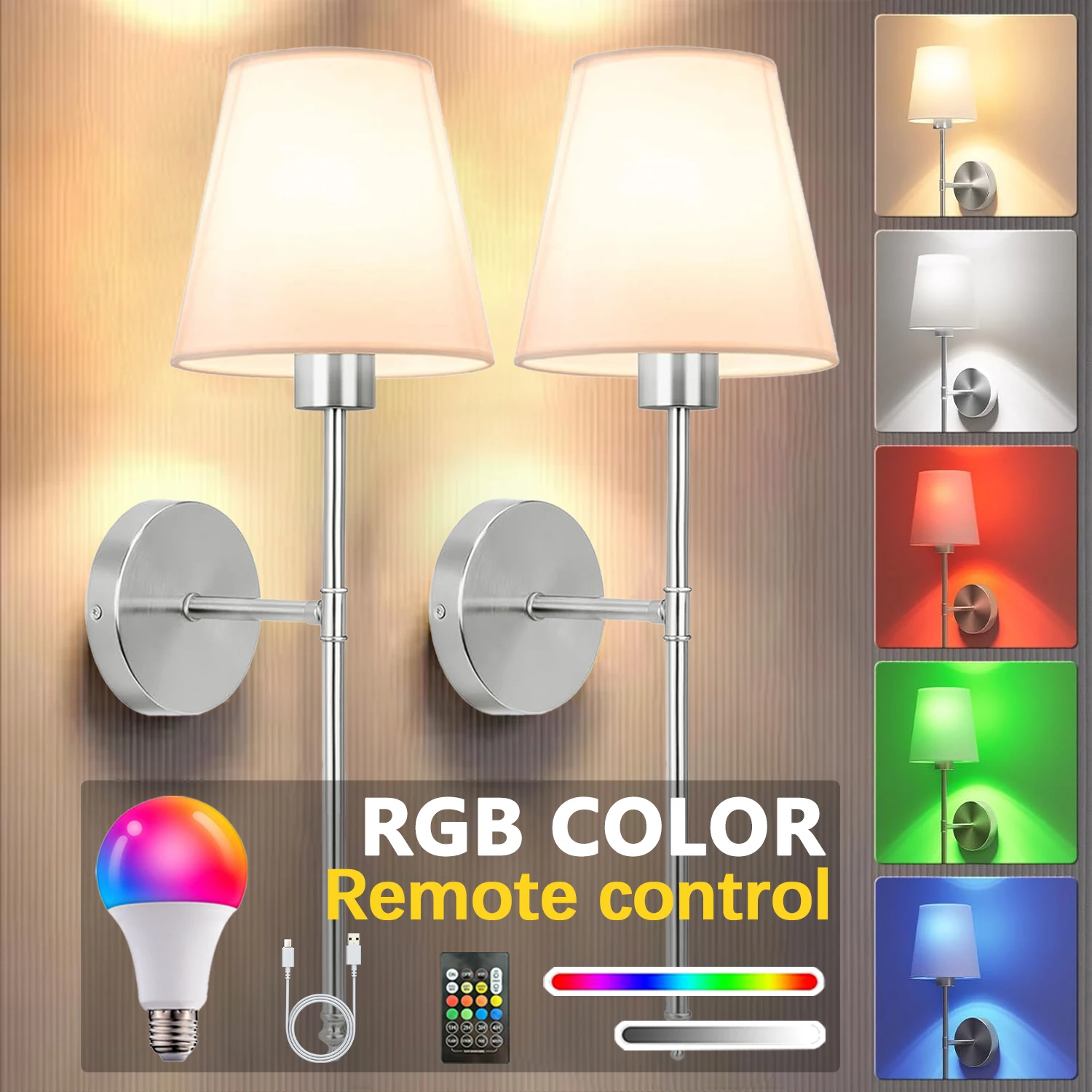 Retro Wall Light 2P Rechargeable RGB Dimming Bedroom Living Room with Remote Control Multifunctional Indoor Home Decor Wall Lamp
Retro Wall Light 2P Rechargeable RGB Dimming Bedroom Living Room with Remote Control Multifunctional Indoor Home Decor Wall Lamp