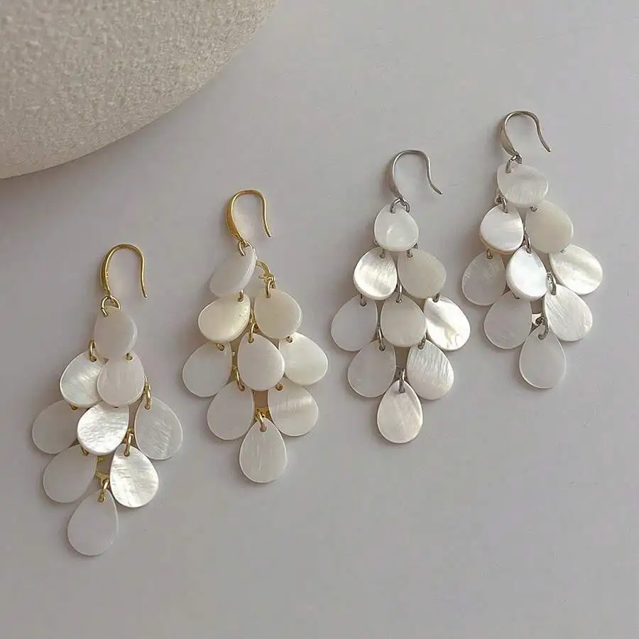 Fashion Water Drop Shell Tassel Earrings For Women Beach Vacation Accessories
Fashion Water Drop Shell Tassel Earrings For Women Beach Vacation Accessories