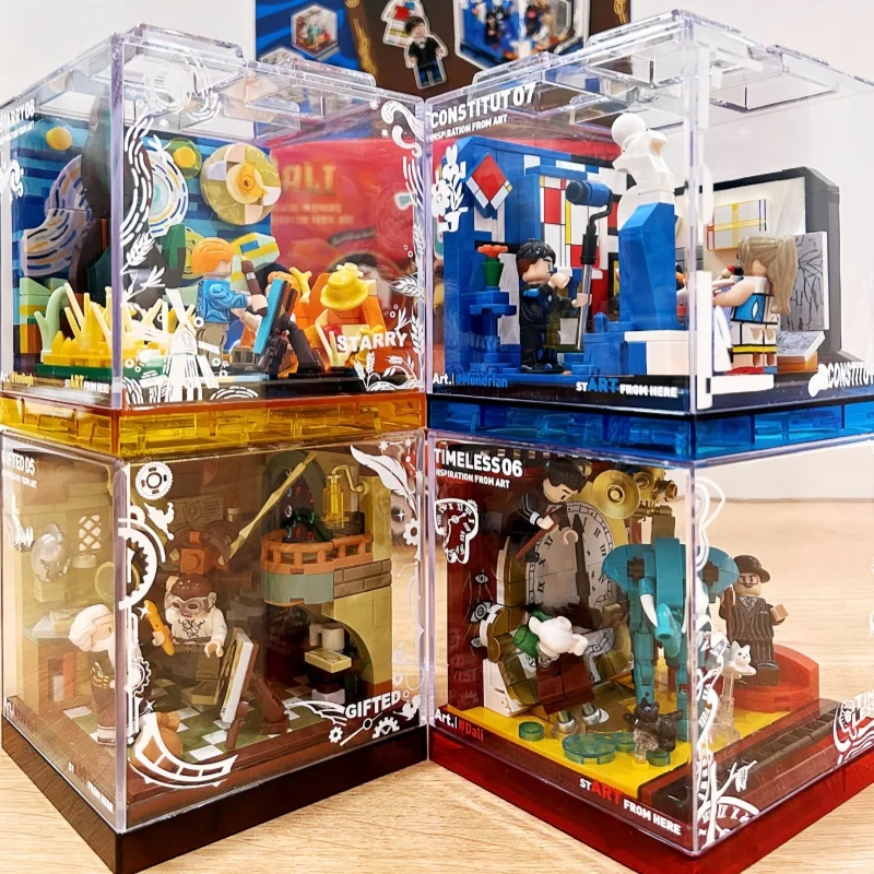 AREAX Building Blocks Great Artist Series Box Assembly Creative Art Inspired Desktop Ornament Birthday Gift For Enthusiast
AREAX Building Blocks Great Artist Series Box Assembly Creative Art Inspired Desktop Ornament Birthday Gift For Enthusiast