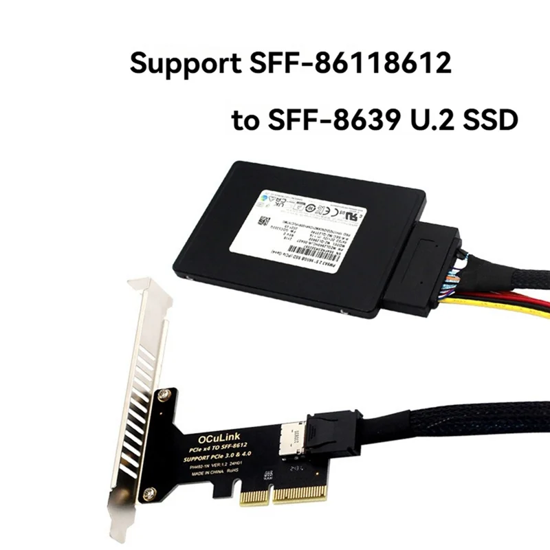 Преобразователь адаптера Pcie 4.0 X4 в SFF-8612 Адаптер Pcie 4.0 в Oculink Преобразователь жесткого диска PCIE в U2
Преобразователь адаптера Pcie 4.0 X4 в SFF-8612 Адаптер Pcie 4.0 в Oculink Преобразователь жесткого диска PCIE в U2