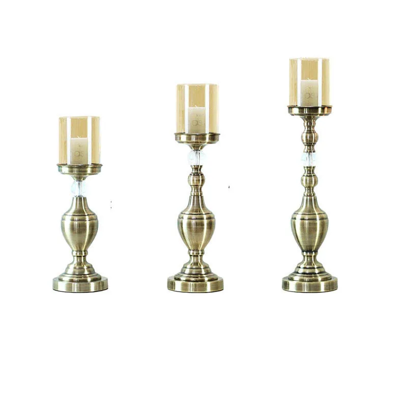 Household retro dining table candlelight dinner light props, ornaments light luxury American candle holder
Household retro dining table candlelight dinner light props, ornaments light luxury American candle holder