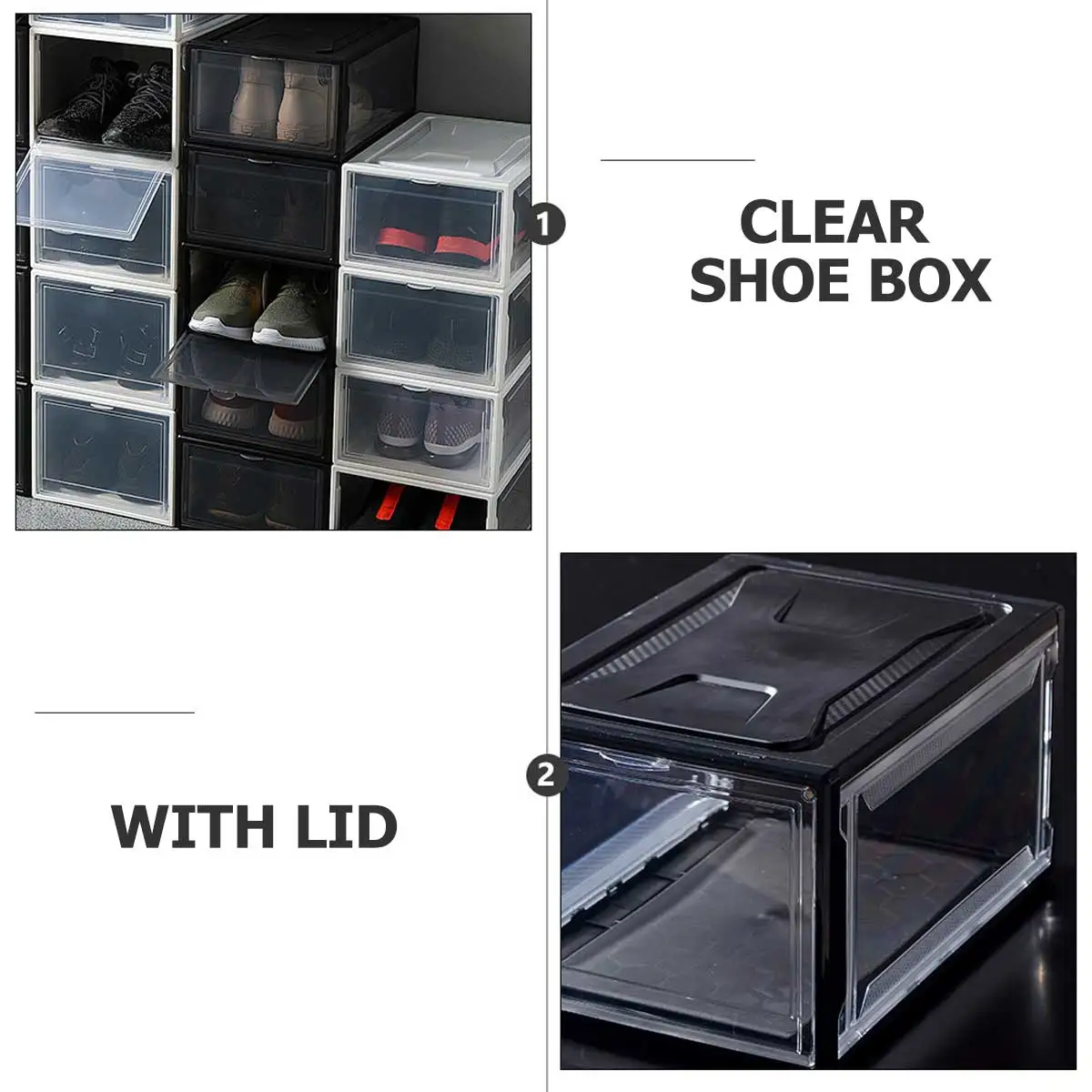 Shoe Box Home Organizer Container Stackable Dust-proof Transparent Acrylic PP Easy Clean Foldable Shoe Storage Practical Sneaker
Shoe Box Home Organizer Container Stackable Dust-proof Transparent Acrylic PP Easy Clean Foldable Shoe Storage Practical Sneaker