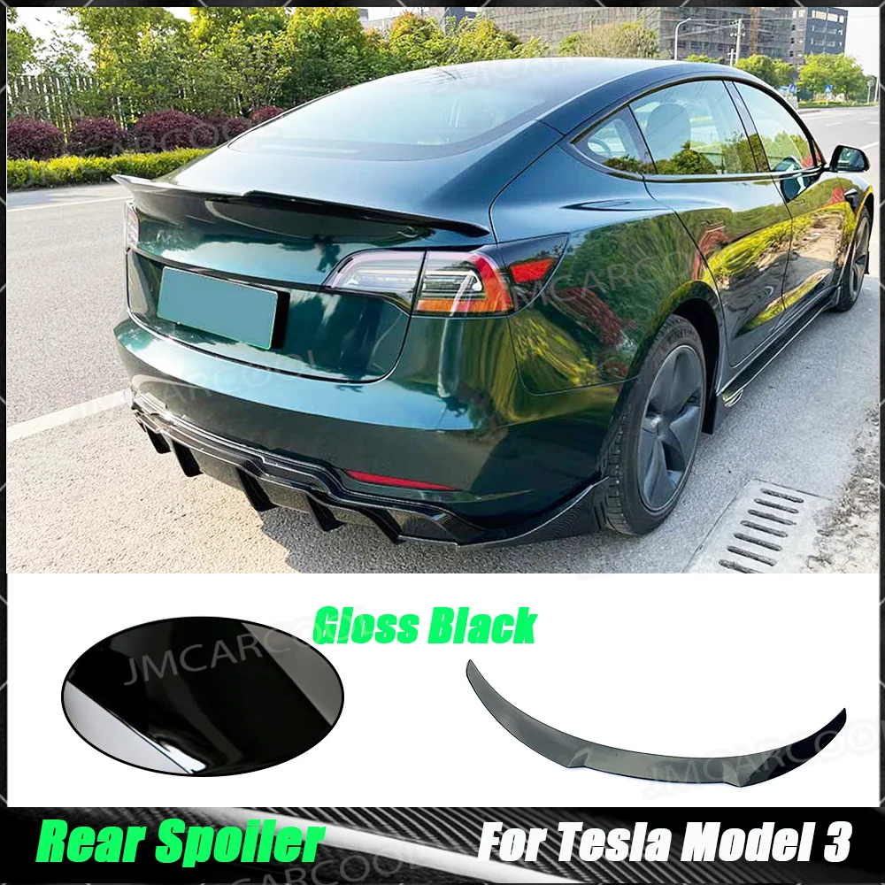 Rear Bumper Spoiler Wing Bodykits For Tesla Model 3 Rear Trunk Duck Spoiler Boot Wings Accessories ABS Carbon Look Gloss Black
Rear Bumper Spoiler Wing Bodykits For Tesla Model 3 Rear Trunk Duck Spoiler Boot Wings Accessories ABS Carbon Look Gloss Black