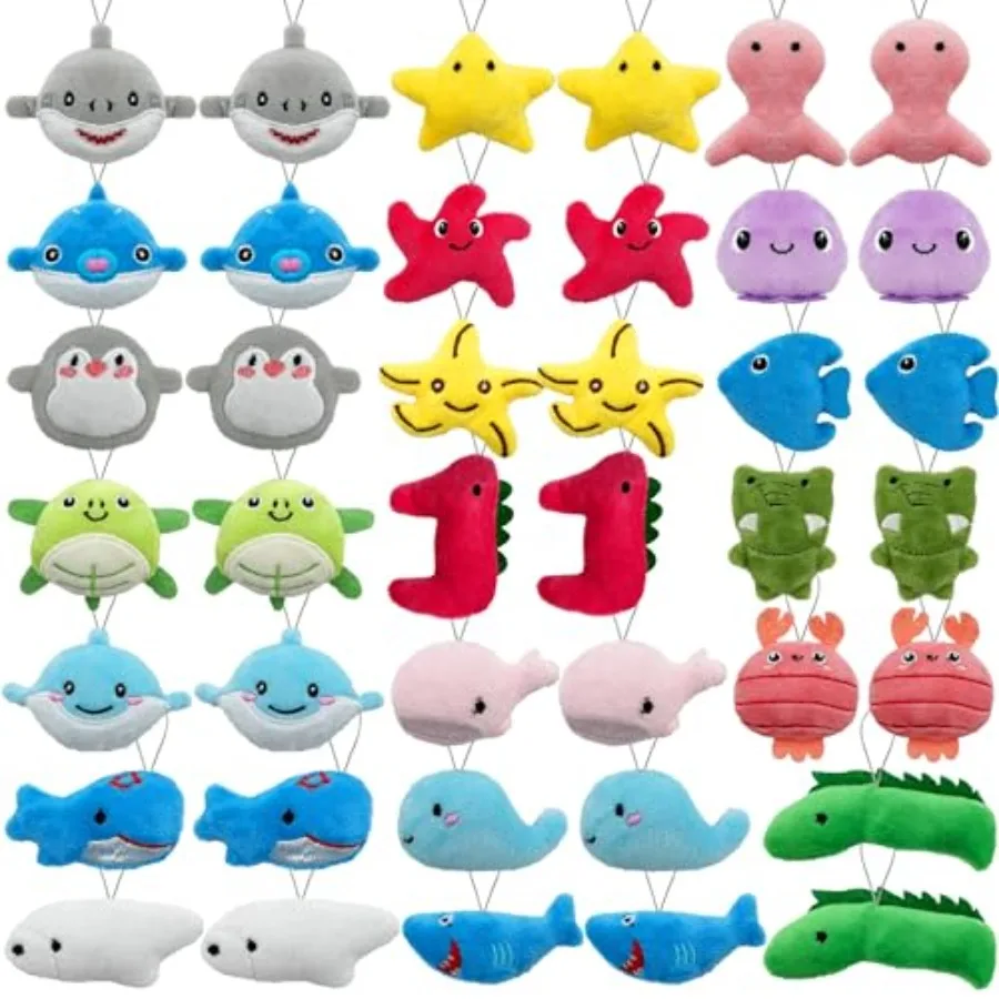 40 PCS Mini Plush Toys Set Cute Small Sea Creatures Stuffed Toy Keychain for Party Favors Keychain Ornament for Goody Bag Easte
40 PCS Mini Plush Toys Set Cute Small Sea Creatures Stuffed Toy Keychain for Party Favors Keychain Ornament for Goody Bag Easte